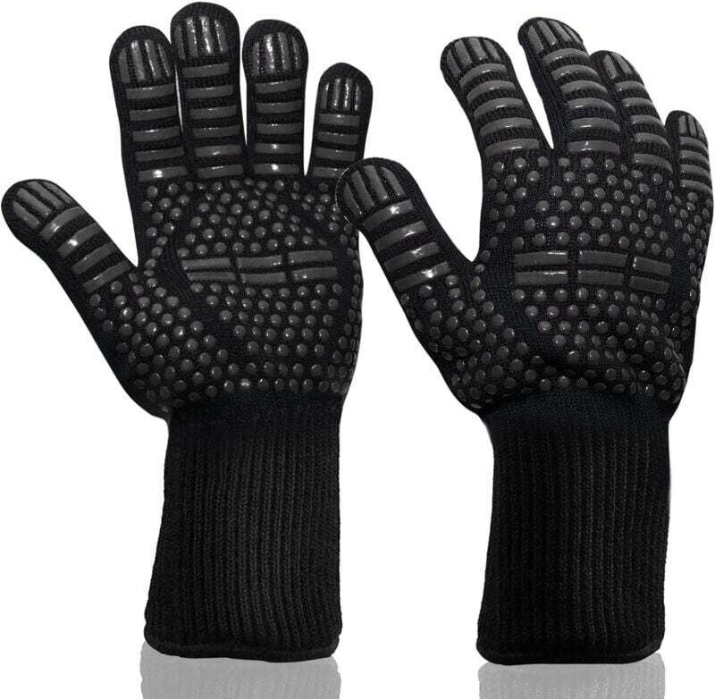 Guanti da forno, guanti antitaglio per grigliare, guanti antiscivolo in silicone per grigliare, guanti da cucina di sicu...