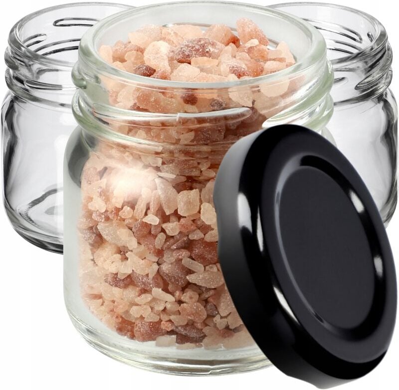 KADAX 10er-Set Weck-Minigläser - 40 ml - mit Schraubdeckel - zum Probieren, Marmelade, Honig - rund