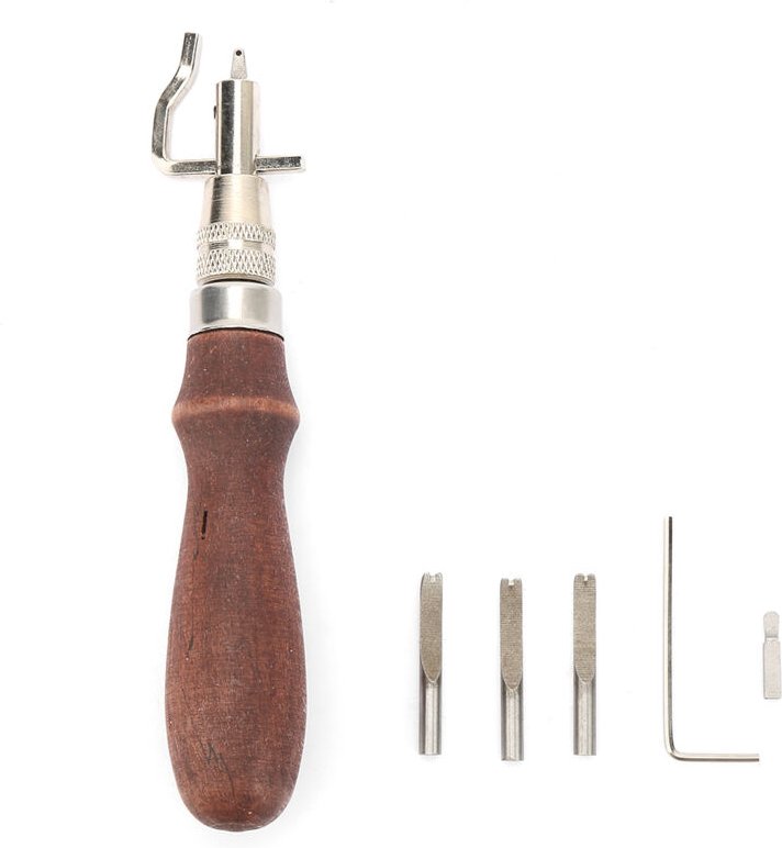 Eosnow - Rillmaschine aus massivem Leder, 7-in-1-Bastelwerkzeug, für