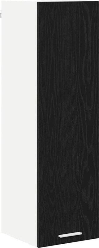 Hängeschrank mit Tür Riga Schwarz Eichen-Optik 30 x 31 x 100 cm vidaXL