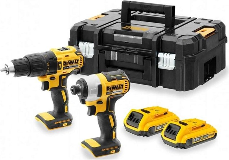 Thumbnail - Dewalt - Werkzeuge - 18V Akku-Bohrschrauber und Schlagschrauber-Set, 2x 2,0 Ah xr Akku, Ladegerät DCK2060D2T