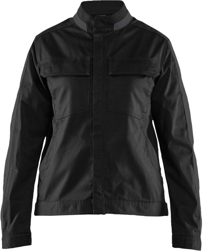 Arbeitsjacke Industrie Stretch Damen 4443 - Schwarz/Dunkelgrau XXXL