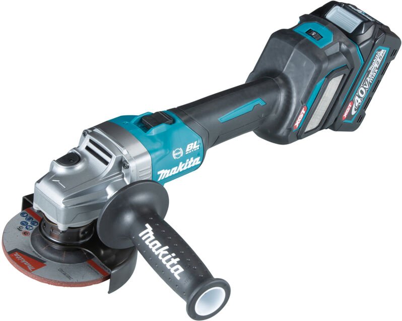 GA022GM201 Mini meuleuse d'angle bl 40Vmax 40 Ah xgt 115 mm aws (2 Batteries et Chargeur) - Makita