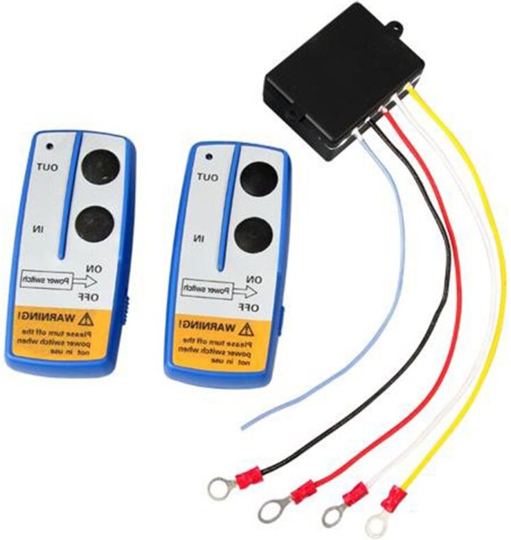 2PCS 12V Wireless Winde Fernbedienung, Heavy Duty, 78''/20m Reichweite, mit Kontrollleuchte für jeep atv suv