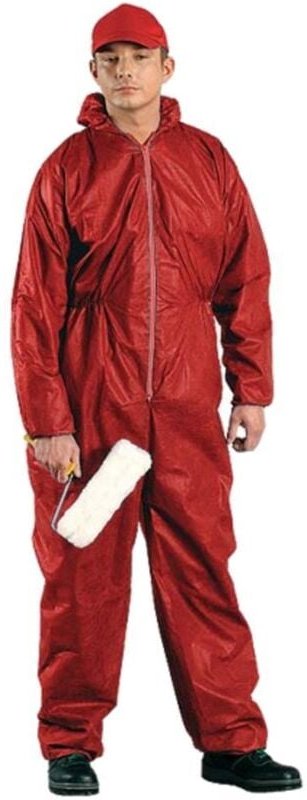 Maleranzug in versch. Farben rot xl