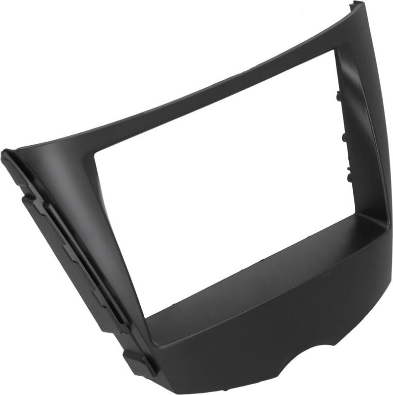 Ej.life - 2Din Radioblende dvd Audio Navigation Rahmen Ersatz Glänzend Schwarz für Veloster 2011–2018 Armaturenbrett