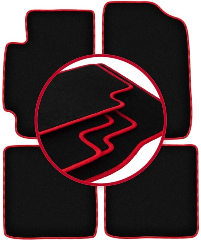 CARLUX-RED Autofußmatten für: Toyota Avalon I Limousine (1994-1999)
