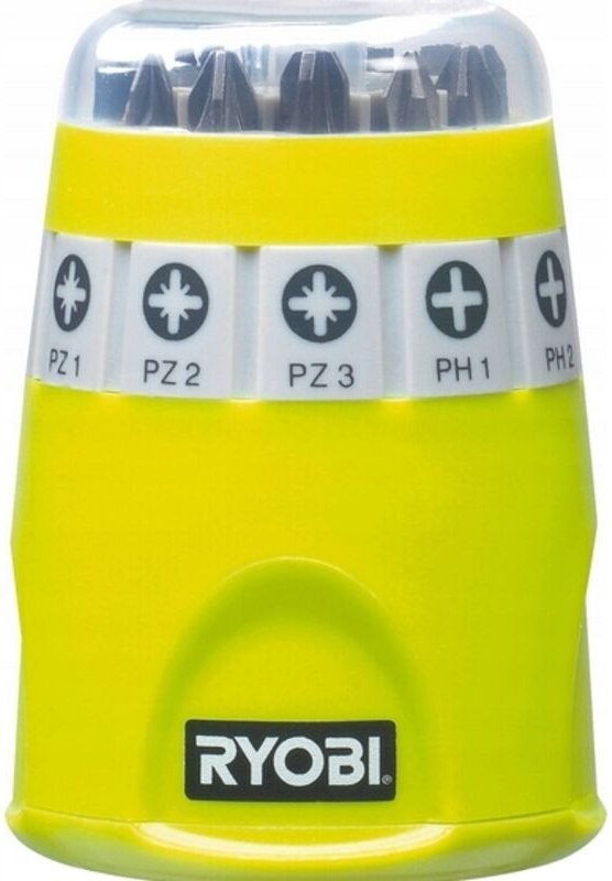 Kit 10 Schraubbits ph pz T-Einsatzhalter 60 mm - Ryobi