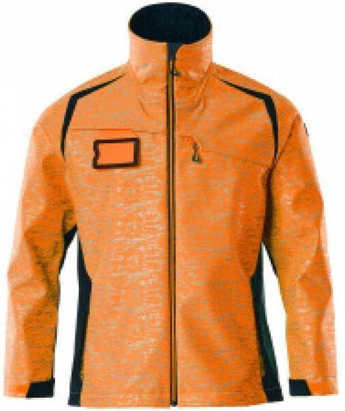 Mascot Softshelljacke mit Reflexeffekte 19202 Gr. XL hi-vis orange/schwarzblau