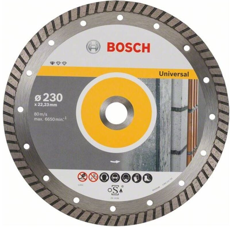Bosch - Diamanttrennscheibe Standard for Universal Turbo, 230x22,23x2,5x10 mm, 10er-Pack