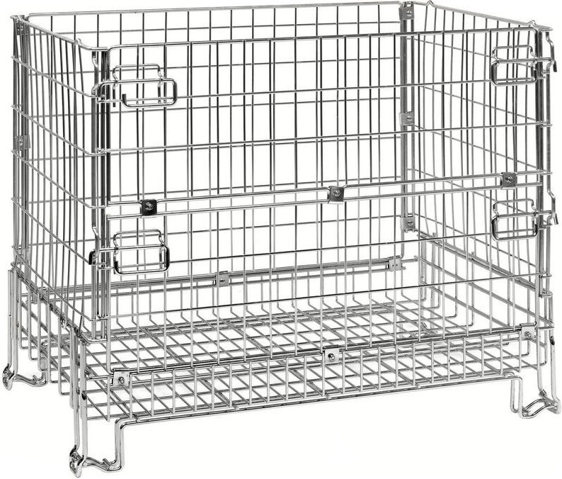 Kongamek Gitterbox verzinkt 1200x800x980mm vorne halb zu öffnen 1000kg Tragkraft