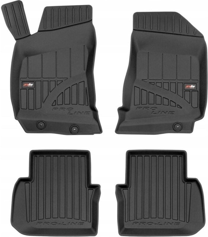 Matten, Fussmatten, Gummi-Fußmatten Saab 9-5 1 1997-2009, 3d-Mulde