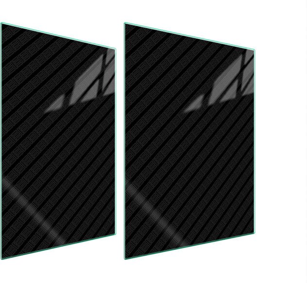 GLASSCHUTZPLATTE FÜR HERD 70x52 SCHWARZ