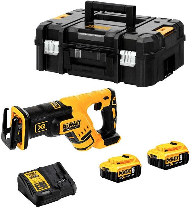 Dewalt - Säbelsäge 18V xr (2x5,0 Ah) im TSTAK-Koffer DCS367P2-QW