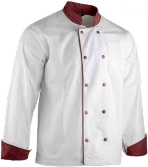 Jacke LMA medaillon C1 weiß/bordeaux t.xxl - 2299 T.6