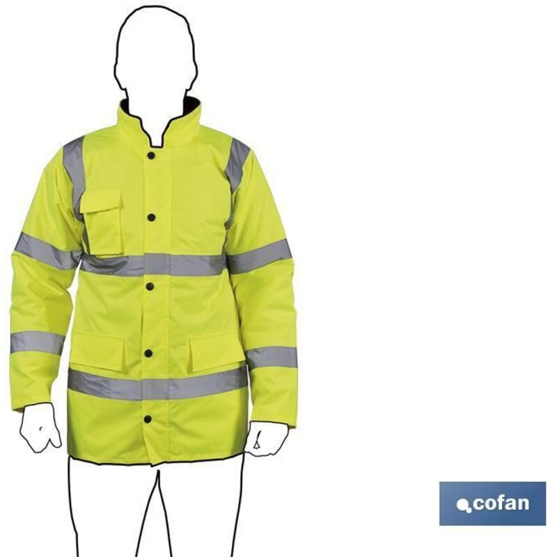 Warnschutzparka Aldebarán, Modell Gelb, Größe m