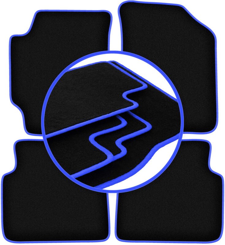 CARLUX-BLUE Autofußmatten für: Hyundai Elantra III Limousine (2000-2006)