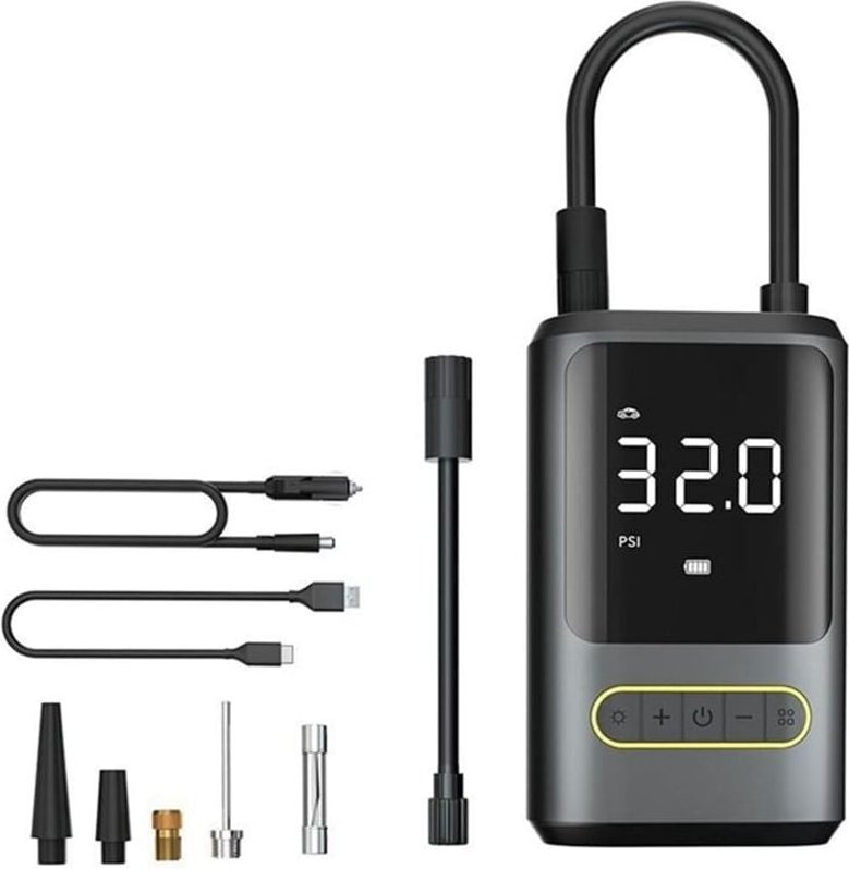 Ymyny - Set tragbarer Luftkompressor, leicht zu transportieren und sofort einsatzbereit für Auto, Fahrradträger oder Ruc...