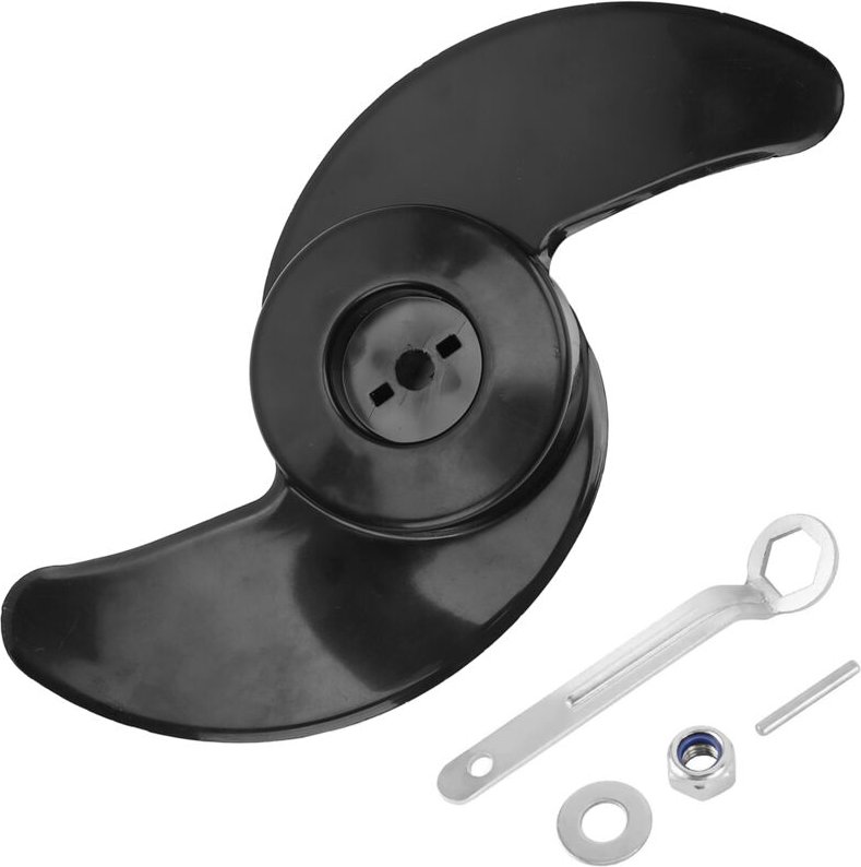 Jeffergarden - 2-Blatt-Propeller-Kit, elektrische Trolling-Motorteile für 50lb, 60lb, 68lb, 88lb Außenbordmotoren mit 12...