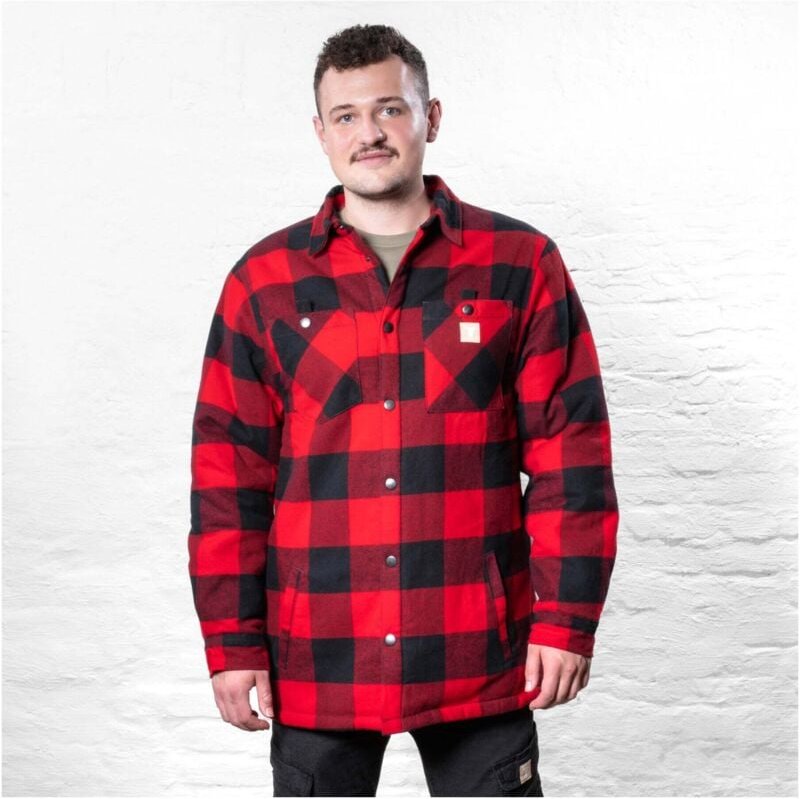 STIER Heavy Lumber Jacket bci cotton S buffalo plaid red