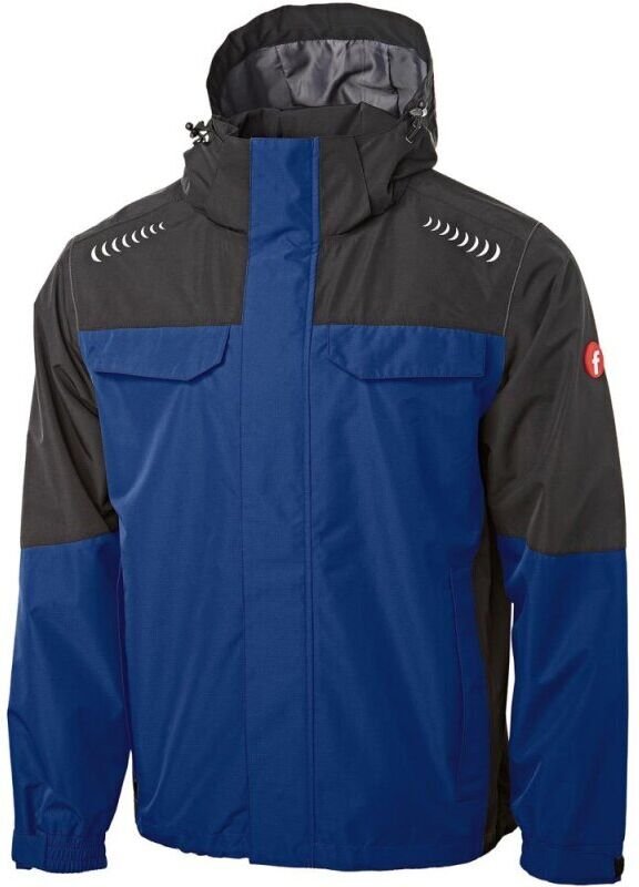 Thumbnail - Regenjacke Plus kornblau/schwarz Gr. M