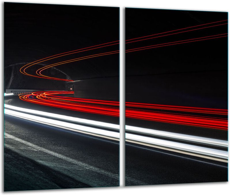 Glasscheidebrett 2x 30x52 Licht