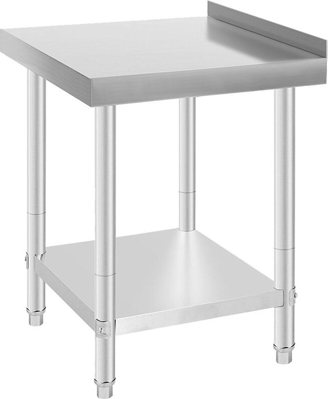 Edelstahl Arbeitstisch Edelstahltisch Tisch Küchentisch Gastronomie 61x61cm