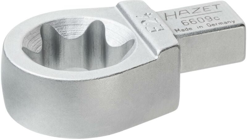 Einsteck Ringschlüssel 6609C-E24 ∙ 9 x 12 mm Einsteck-Vierkant massiv ∙ Außen torx® Profil ∙ sw E24