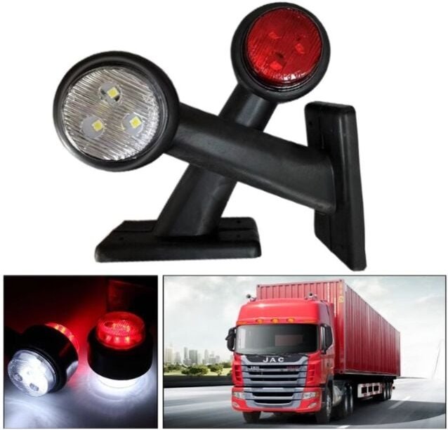 2er-Set 12V led Seitenmarkierungsleuchten 15cm für Anhänger lkw