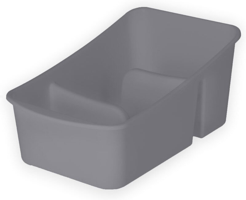 Behälter für Kräuter, Gewürze, Box mit zwei Bereichen, Aufbewahrungsbox aus Kunststoff mit Gri - Kadax