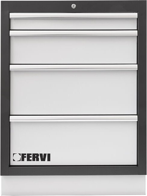Fervi - Kommode mit 4 Schubladen 680x458x910 mm fur die Werkstatt a007/04