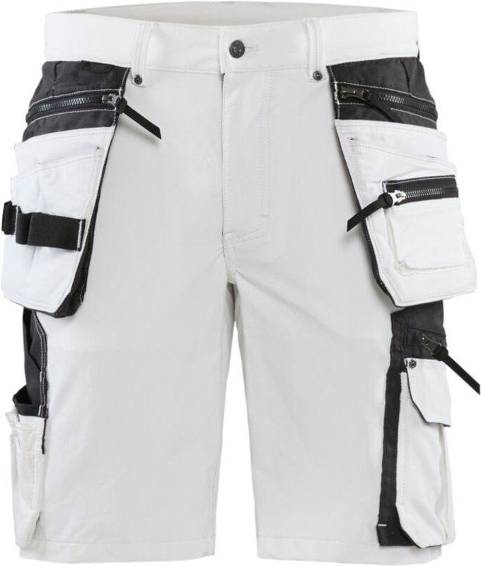 Stretch-Arbeitshose für Maler 4D 1088 – Weiß/Dunkelgrau 3XL – FR(56) – SE(C62) – Standards