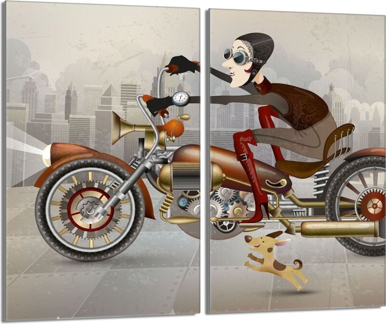 Glasschutzplatte für den Herd 2x30x52 Motorrad