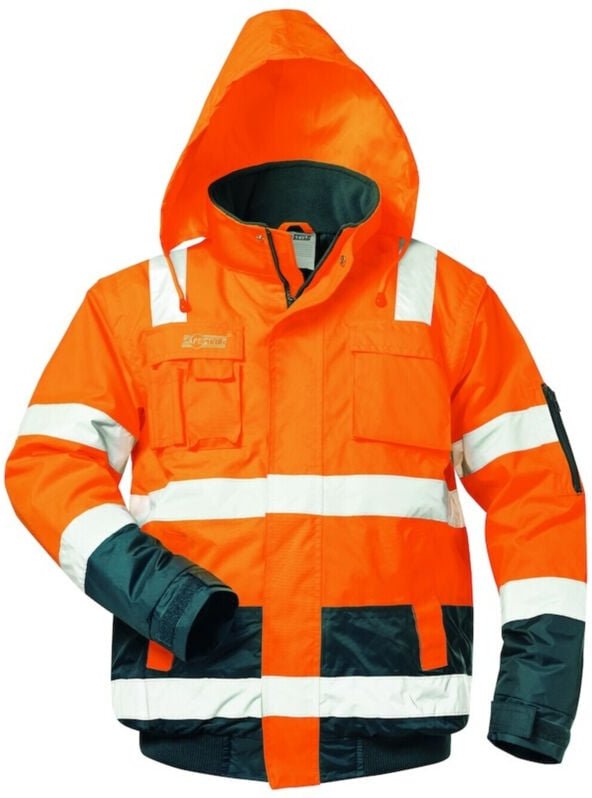 Warnpilotenjacke Jonas,Gr.3XL,orange/blau - Safestyle