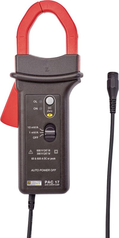 Pac 17 Stromzangenadapter Messbereich a/ac (Bereich): 0.5 - 400 a Messbereich a/dc ( - Chauvin Arnoux