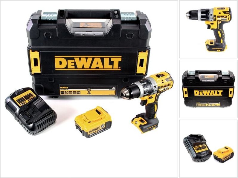 Thumbnail - Dcd 796 M1 Akku Schlagbohrschrauber Brushless 18V 70 Nm + 1x Akku 4,0 Ah + 1x Schnelladegerät in tstak - Dewalt