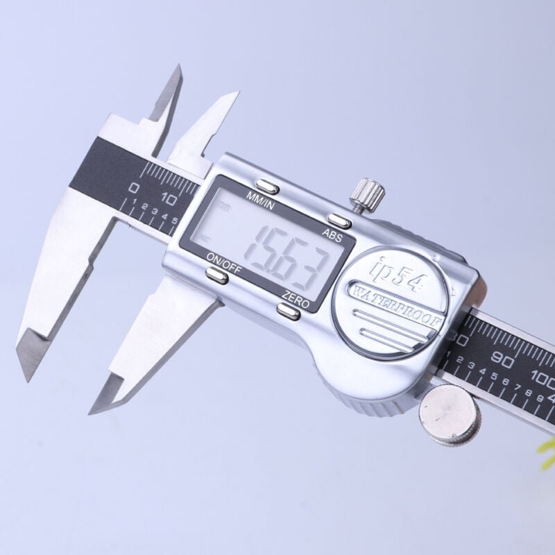 Digitaler Messschieber, 6 Zoll Absolutmessschieber, IP54 Elektronisches Messwerkzeug, Zoll/Millimeter/Brüche, Auto-Off-L...