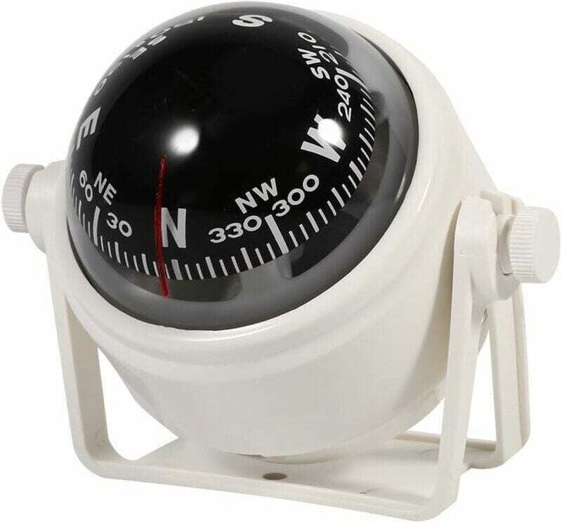 Multifunktions-Kompass, verstellbarer Navigationskompass, Reise-Armaturenbrett-Halterung für Auto, Meer, Boote