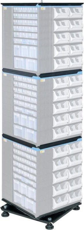 FP - Allit 464665 Drehständer VarioPlus Pro r 171 (b x h x t) 445 x 1710 x 445 mm Schwarz 1 St.