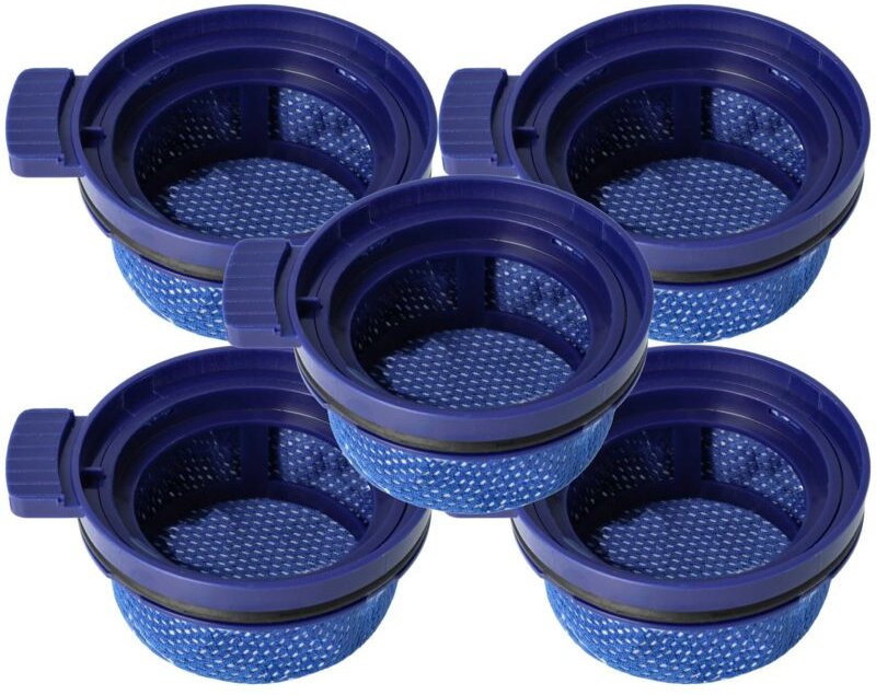 Thumbnail - 5x Staubsaugerfilter kompatibel mit Samsung Bespoke Jet VS20A95993W/SA Staubsauger - Abluftfilter Blau - Vhbw