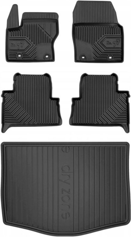 SET 77 Fußmatten und Fußmatten Ford C-Max Mk2 2010-2019 5 Sitze