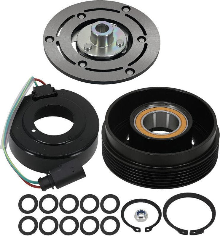 Klimakompressor Magnetkupplung Riemenscheibe Magnetspule for VW Skoda Audi