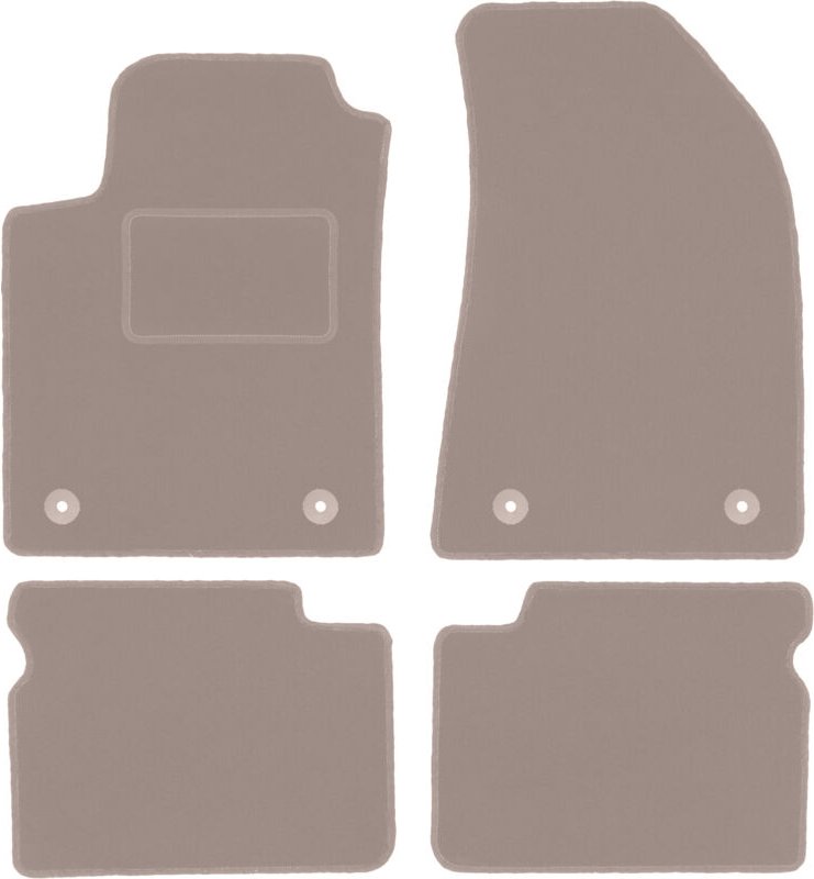 Beige Veloursmatten für: Fiat Bravo II Schrägheck (2007-2012)