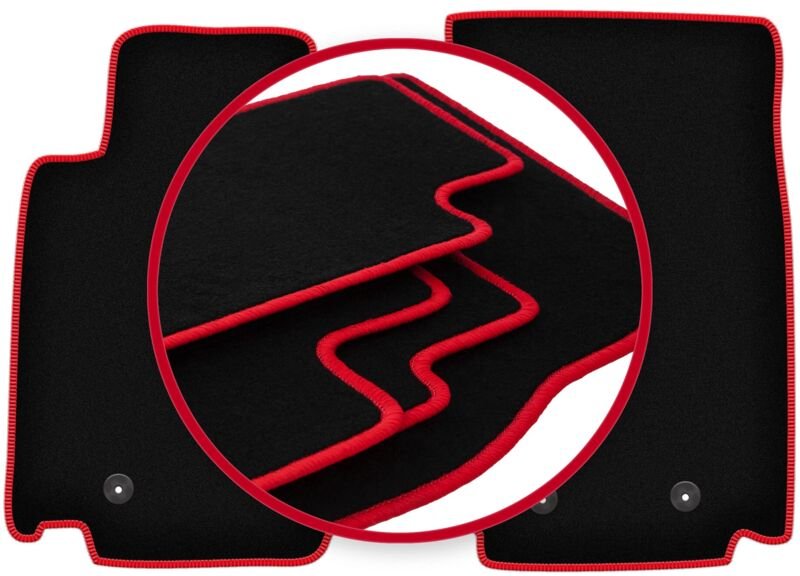 CARLUX-RED Autofußmatten für: Nissan 370Z Coupé, Roadster (2009-2020)