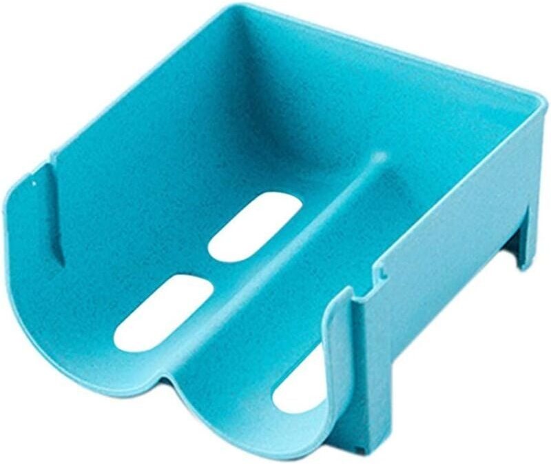 Stapelbarer Kühlschrank-Flaschenhalter für Kühlschrank und Getränke – Aufbewahrungsbox für Bierdosen – Blau, 3er-Set