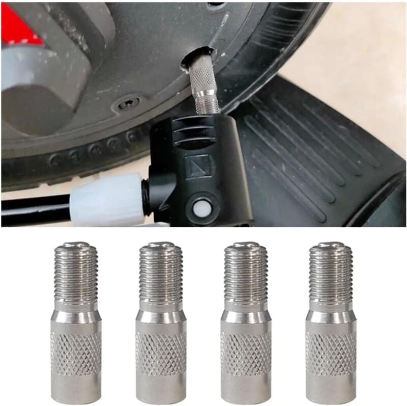 4-teiliger Reifenventil-Verlängerungsadapter, Roller-Ventilverlängerungsadapter, Reifenventilschaftverlängerungsadapter,...