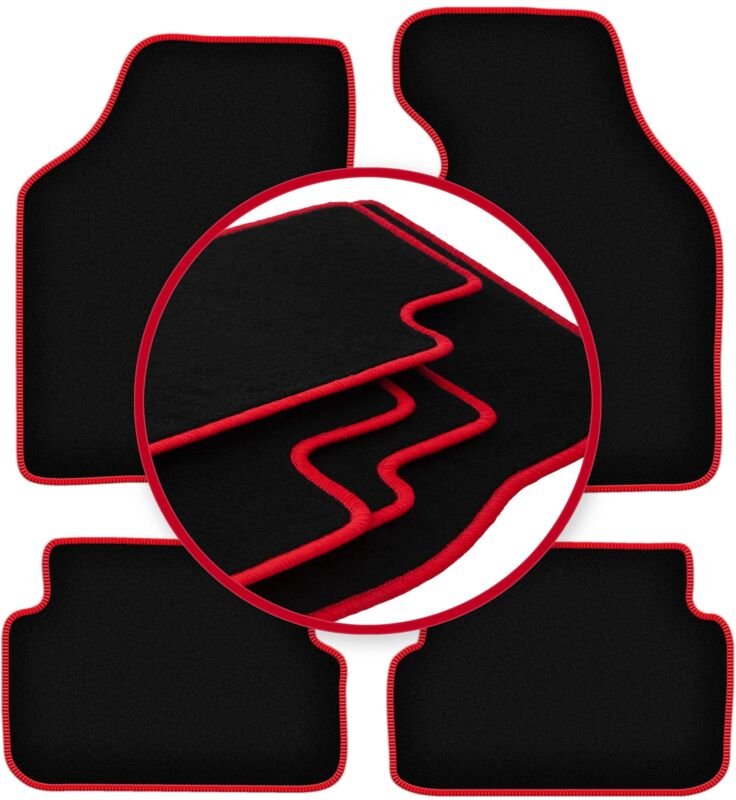 CARLUX-RED Autofußmatten für: Mazda Demio Fließheck (1996-2003)