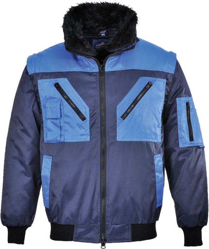 Bicolor Pilotjacke Marine XS