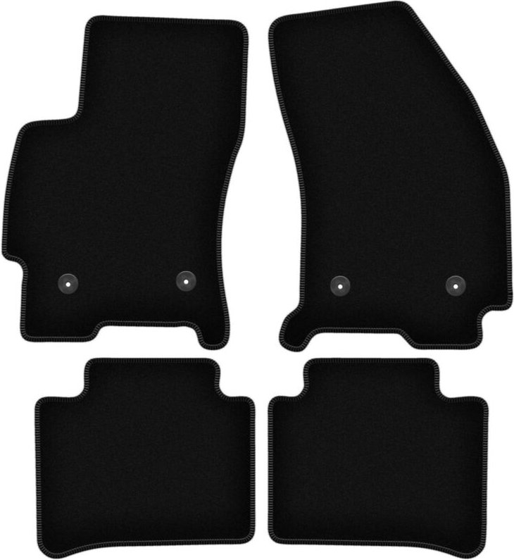 BASIC schwarze Veloursmatten für: Ford Mondeo MK3 Kombi, Liftback, Limousine (2001-2007)