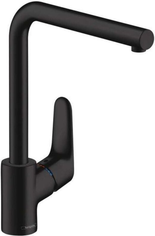 Spültischmischer Hansgrohe Focus M41 seitliche Betätigung 1jet, mattschwarz - 31817670